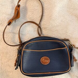 Dooney & Bourke Navy Leather Crossbody Bag